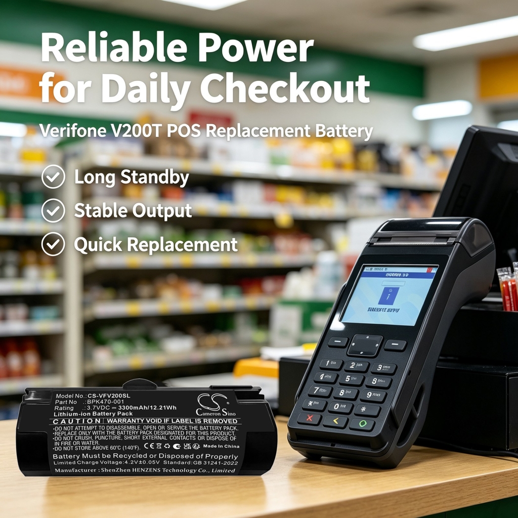 Batterijen compatibel met Verifone V200T V200T CS-VFV200SL