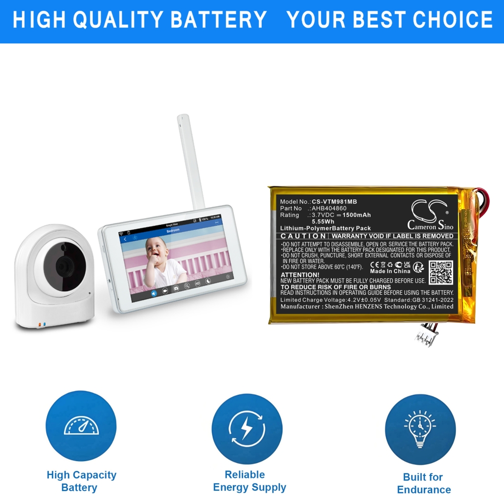 Compatibele batterijvervanging voor Vtech AHB404860