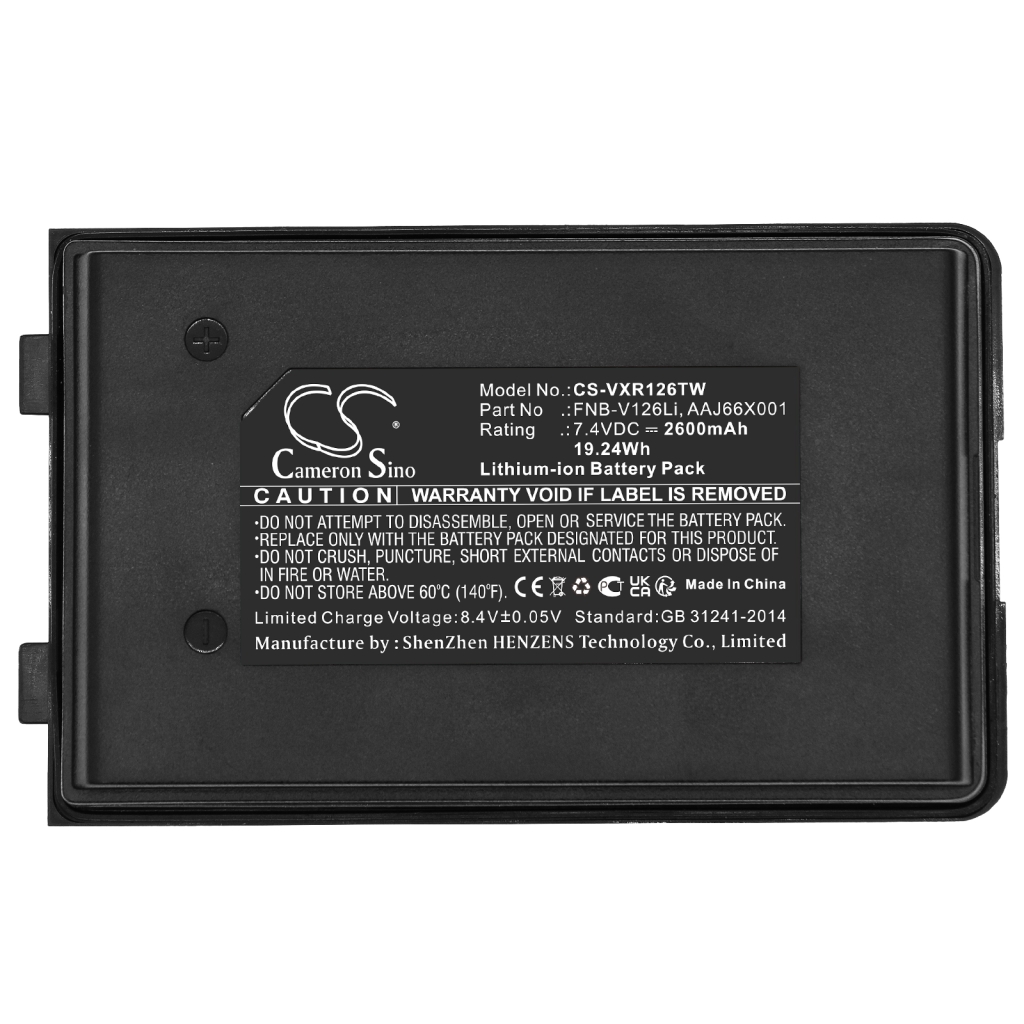 Batterijen Batterij voor tweerichtingsradio CS-VXR126TW