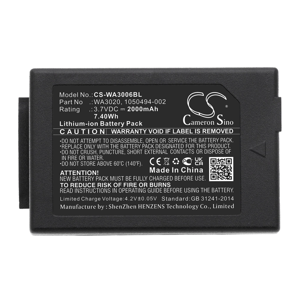 Batterijen Batterij barcode, scanner CS-WA3006BL