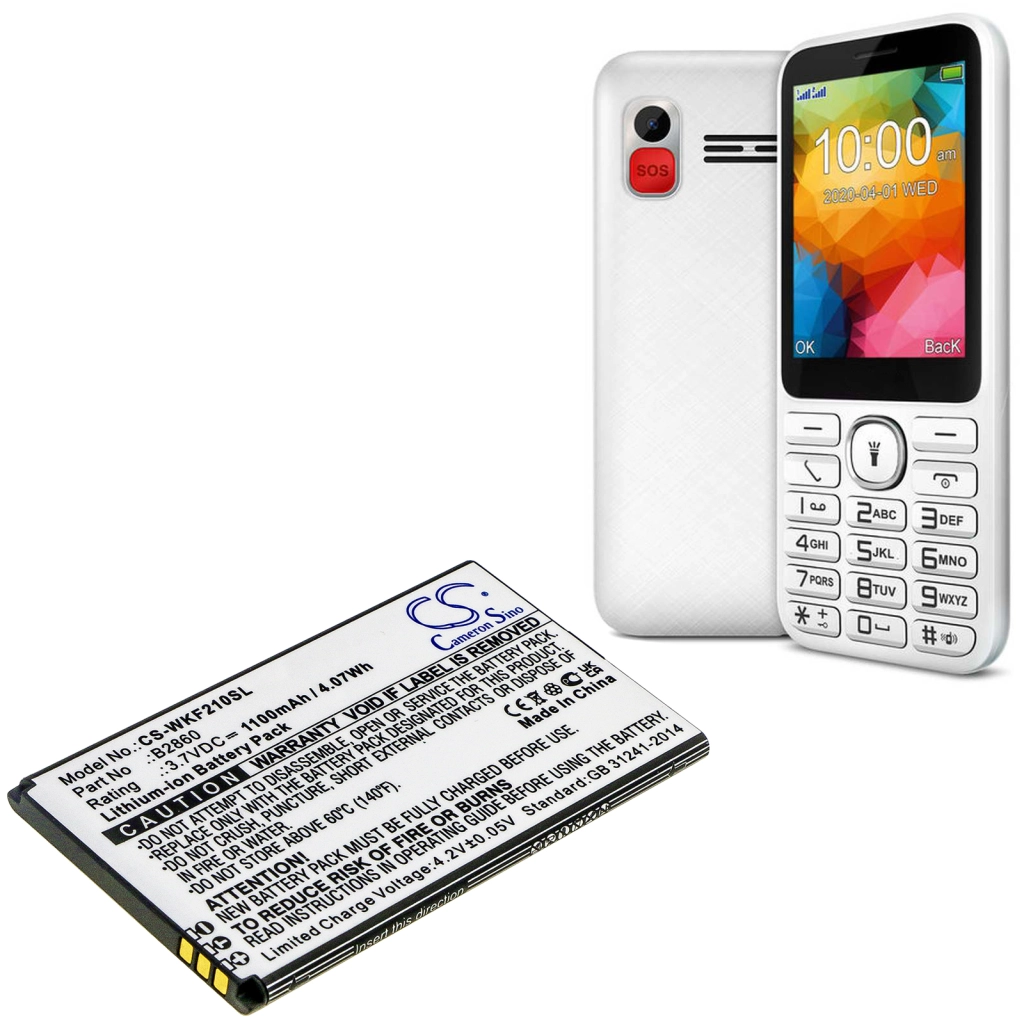 Compatibele batterijvervanging voor Wiko B2860
