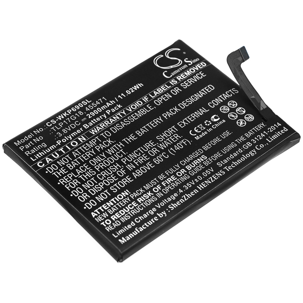 Batterijen Vervangt 455471