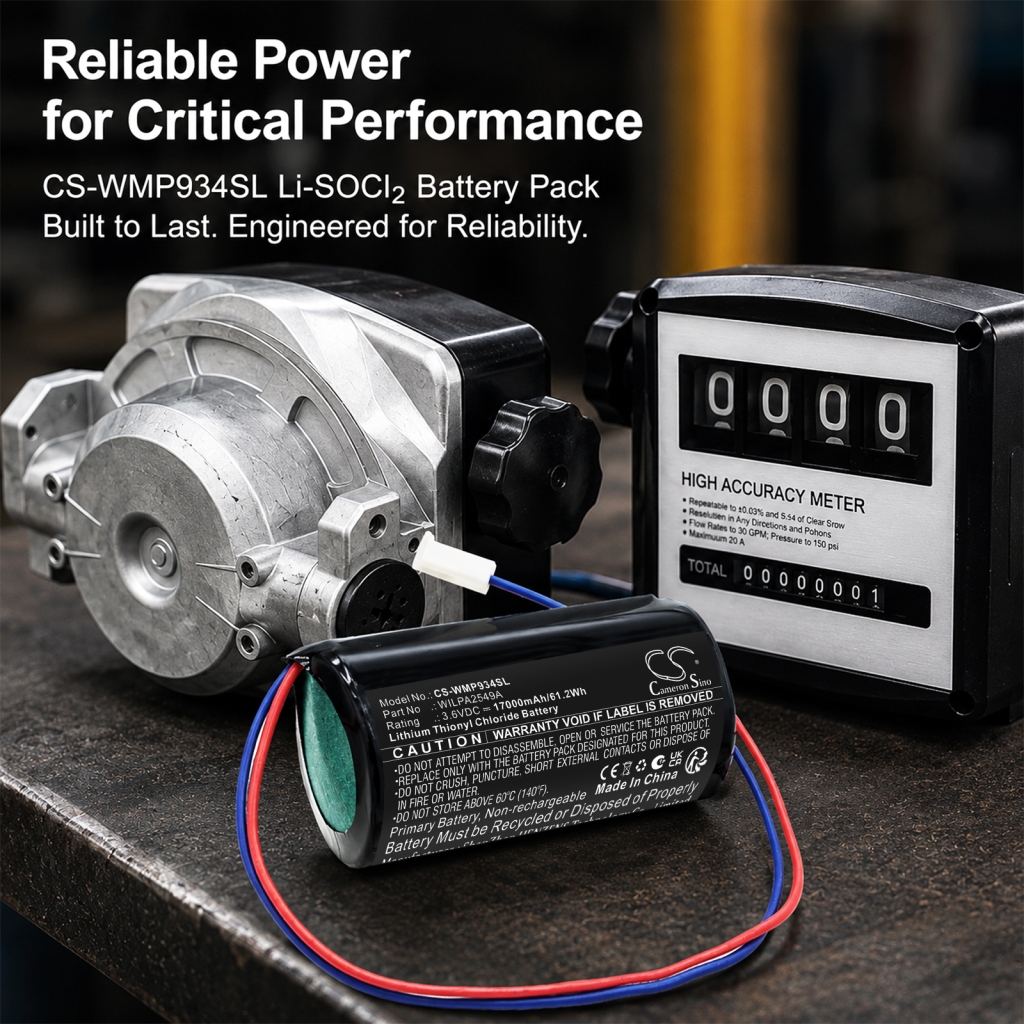 Battery compatible with Water meter CS-WMP934SL