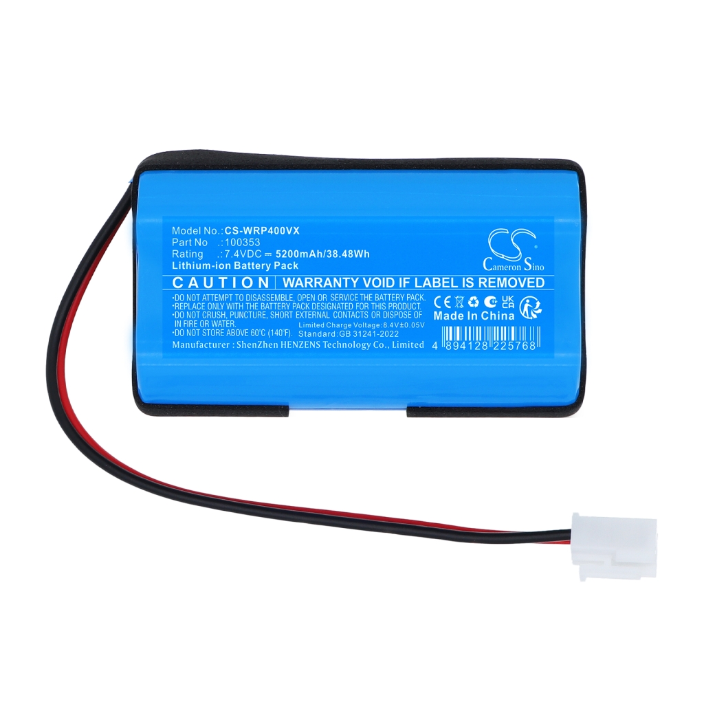 Compatible battery replacement for WetRuner 100353