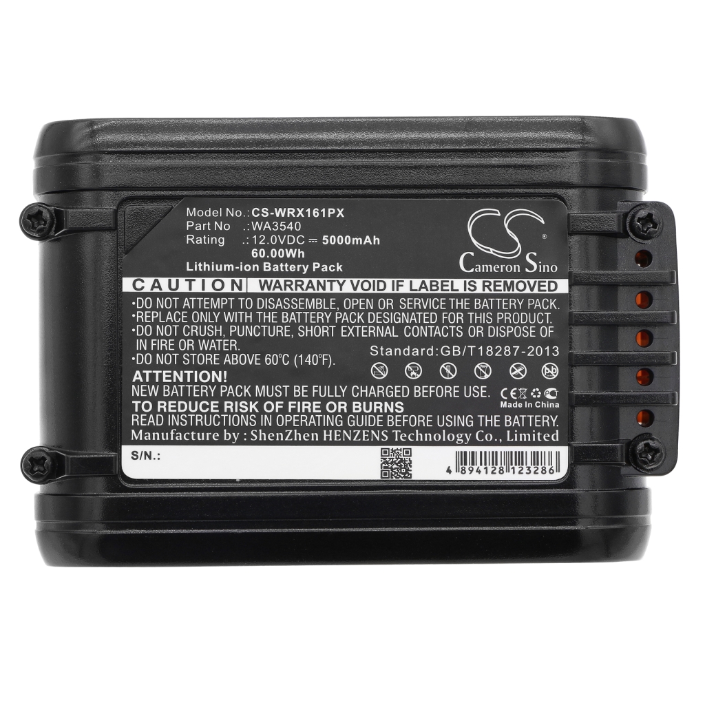 Compatibele batterijvervanging voor Worx WA3540