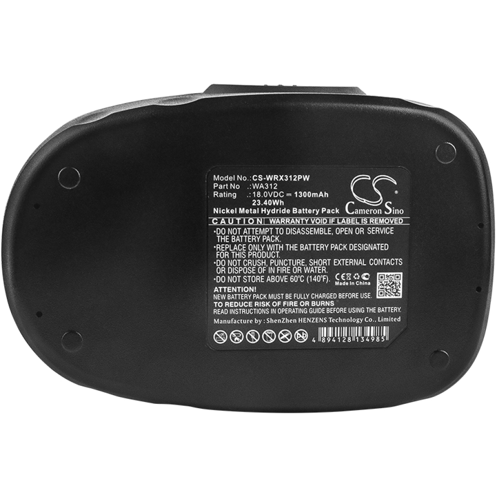 Compatibele batterijvervanging voor Worx WA3127