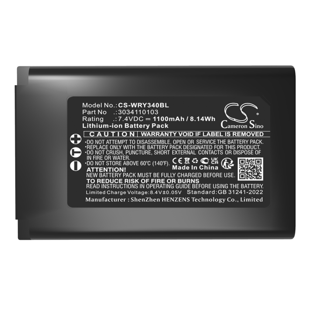Batterijen Batterij voor betaalterminal CS-WRY340BL