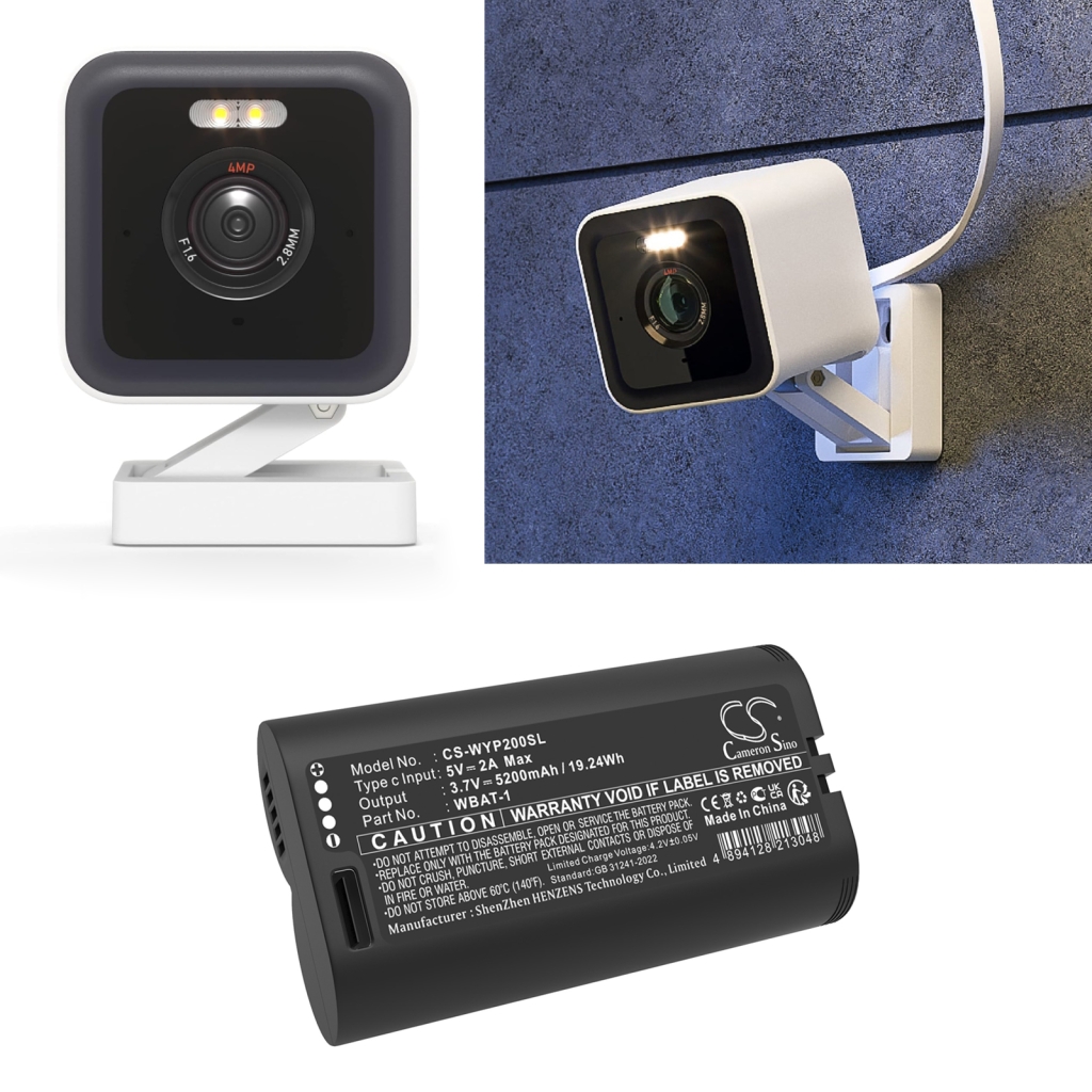 Batterijen Thuis Beveiligings Camera Batterij CS-WYP200SL