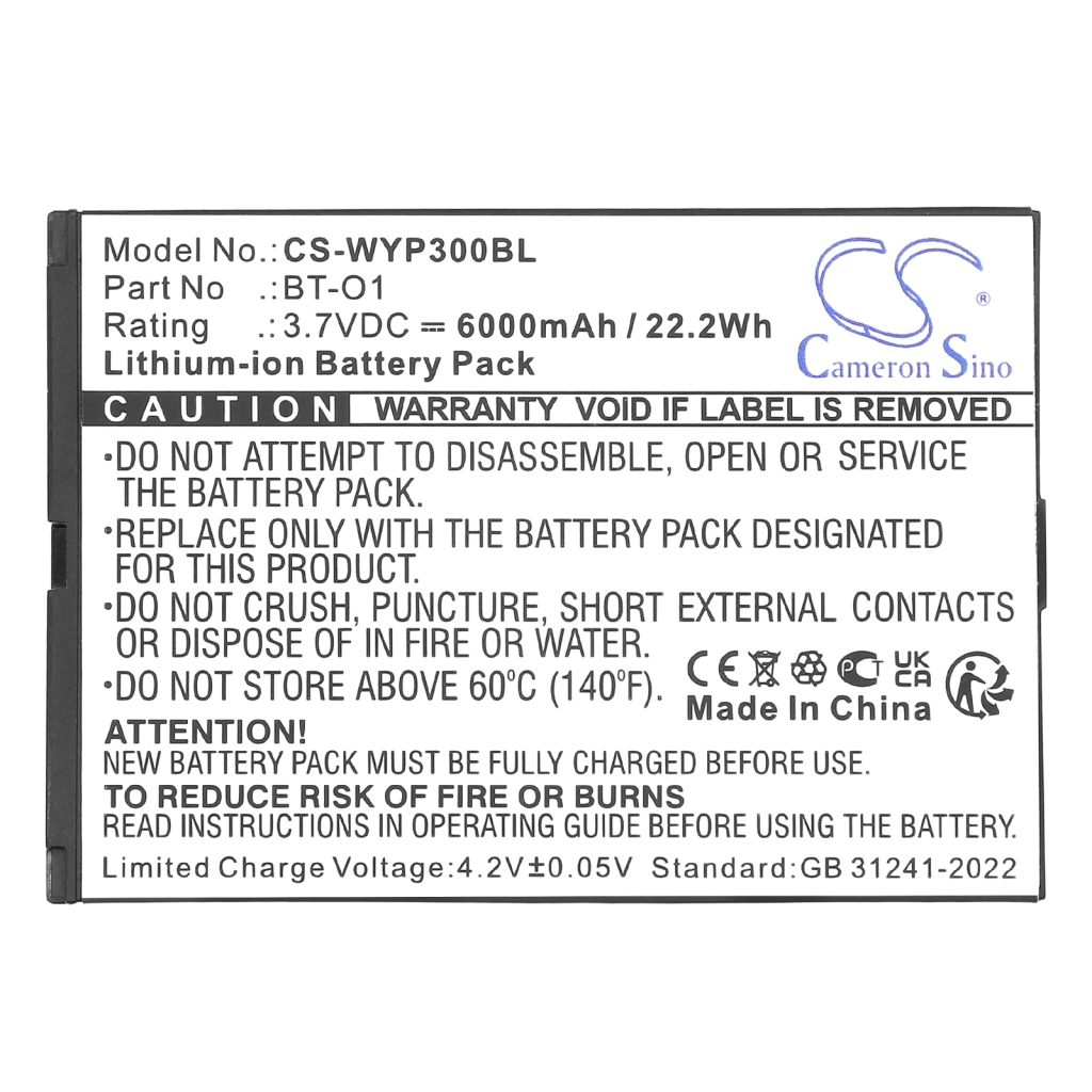 Payment Terminal Battery Wiseasy CS-WYP300BL
