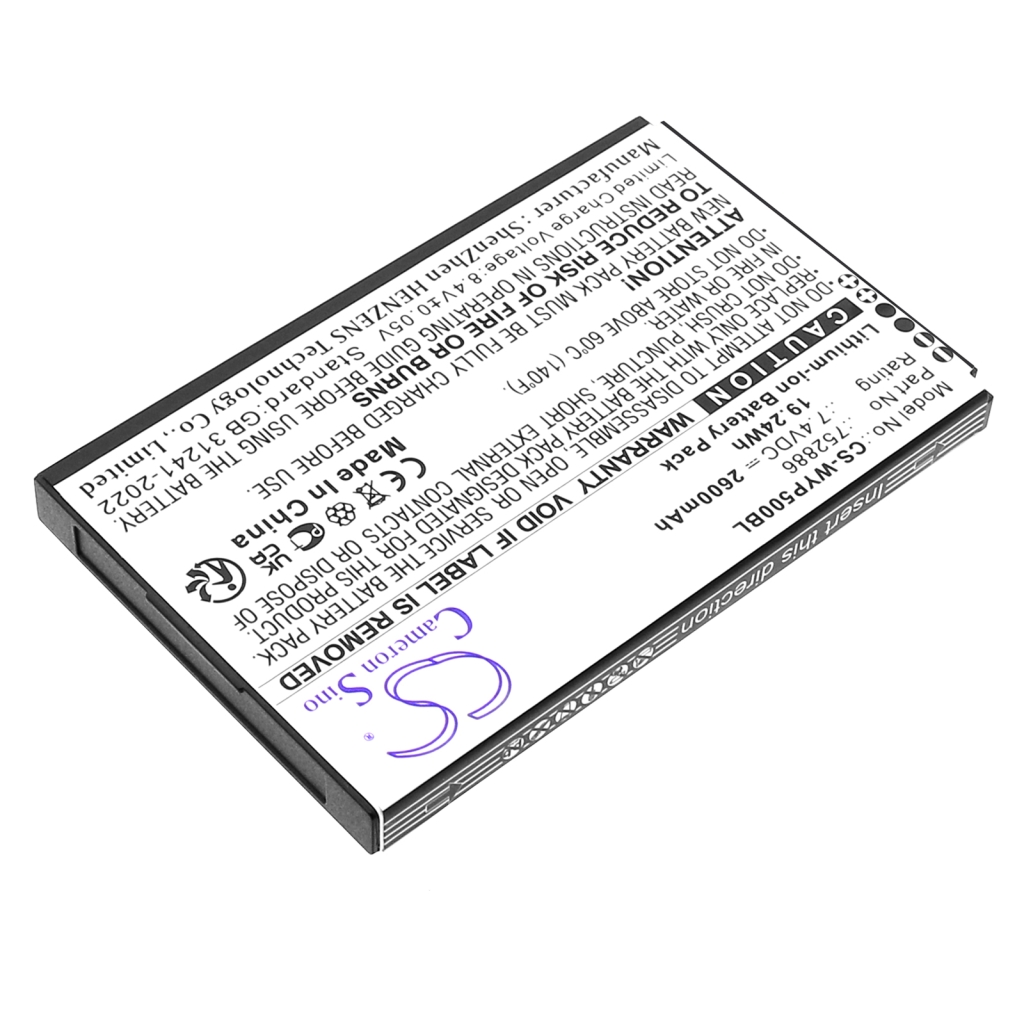 Batterij voor betaalterminal Wiseasy CS-WYP500BL