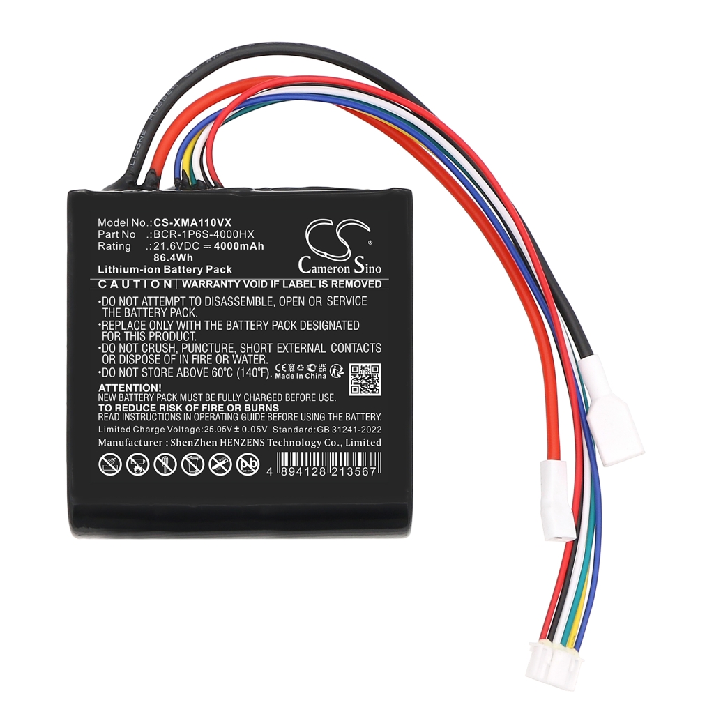 Batterijen voor stofzuigers Roborock CS-XMA110VX