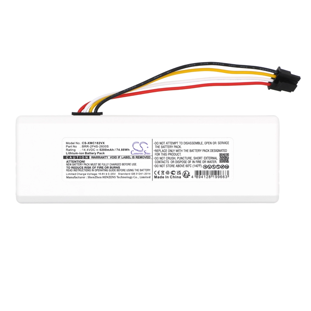 Batterijen voor stofzuigers Roborock CS-XMC182VX