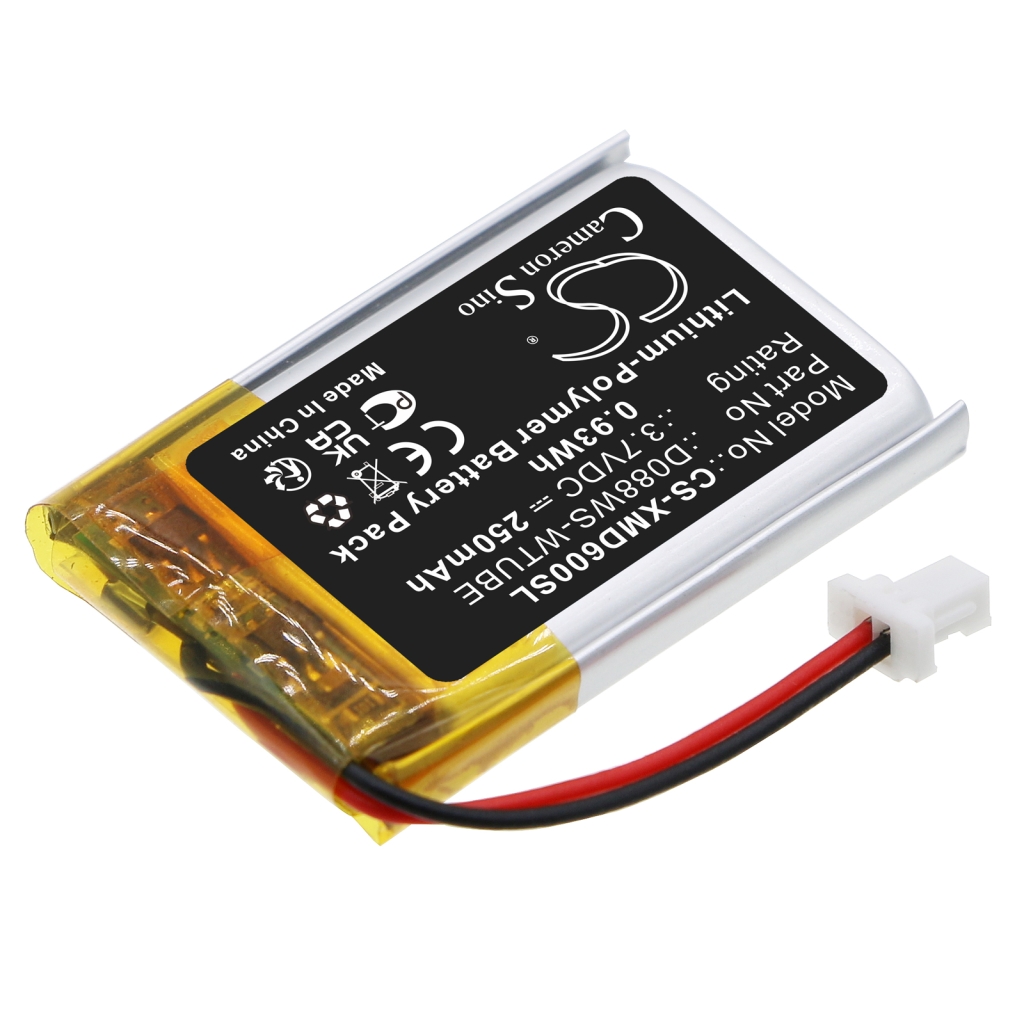 Batterij voor draadloze headset Xp metal detectors CS-XMD600SL