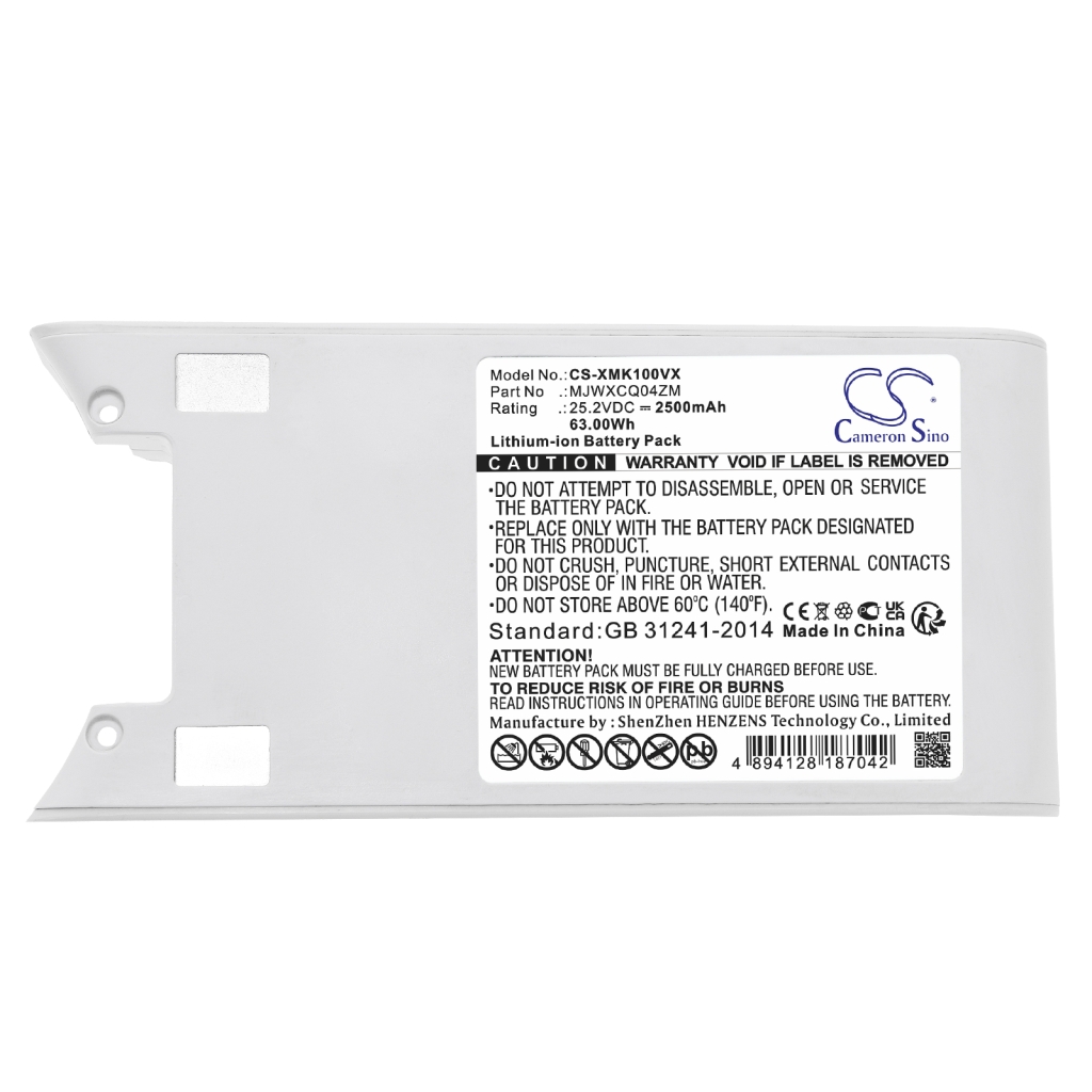 Compatibele batterijvervanging voor Xiaomi MJWXCQ04ZM