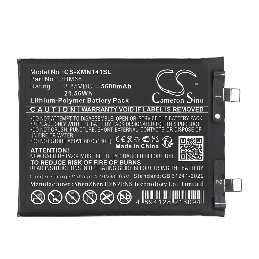 Batterij voor mobiele telefoon Redmi CS-XMN141SL