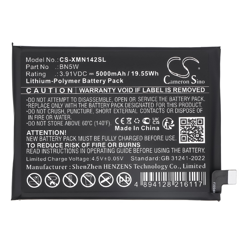 Batterij voor mobiele telefoon Redni CS-XMN142SL