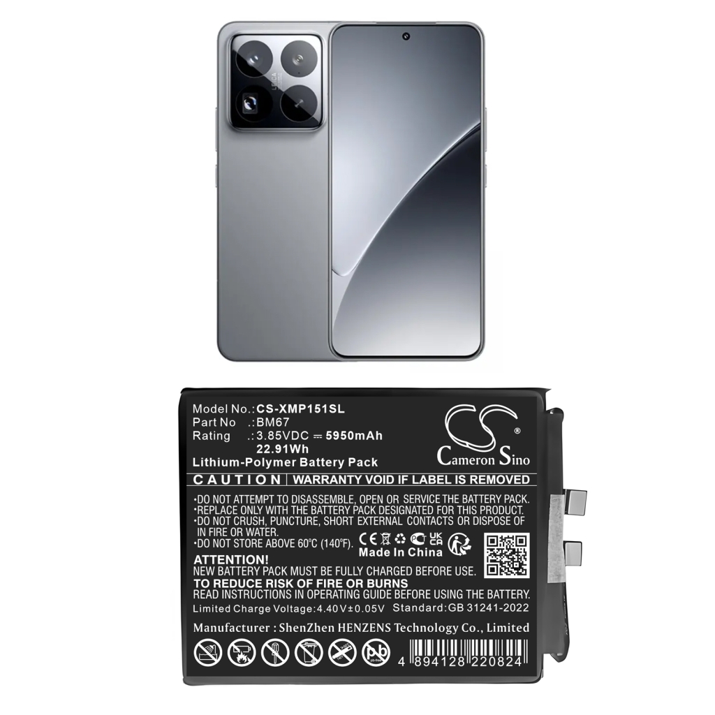 Batterij voor mobiele telefoon Xiaomi CS-XMP151SL