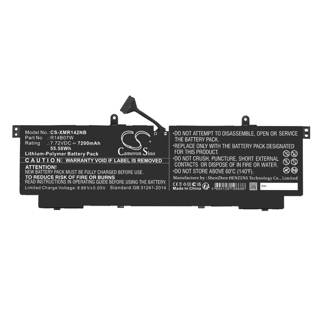 Batterijen Vervangt R14B07W
