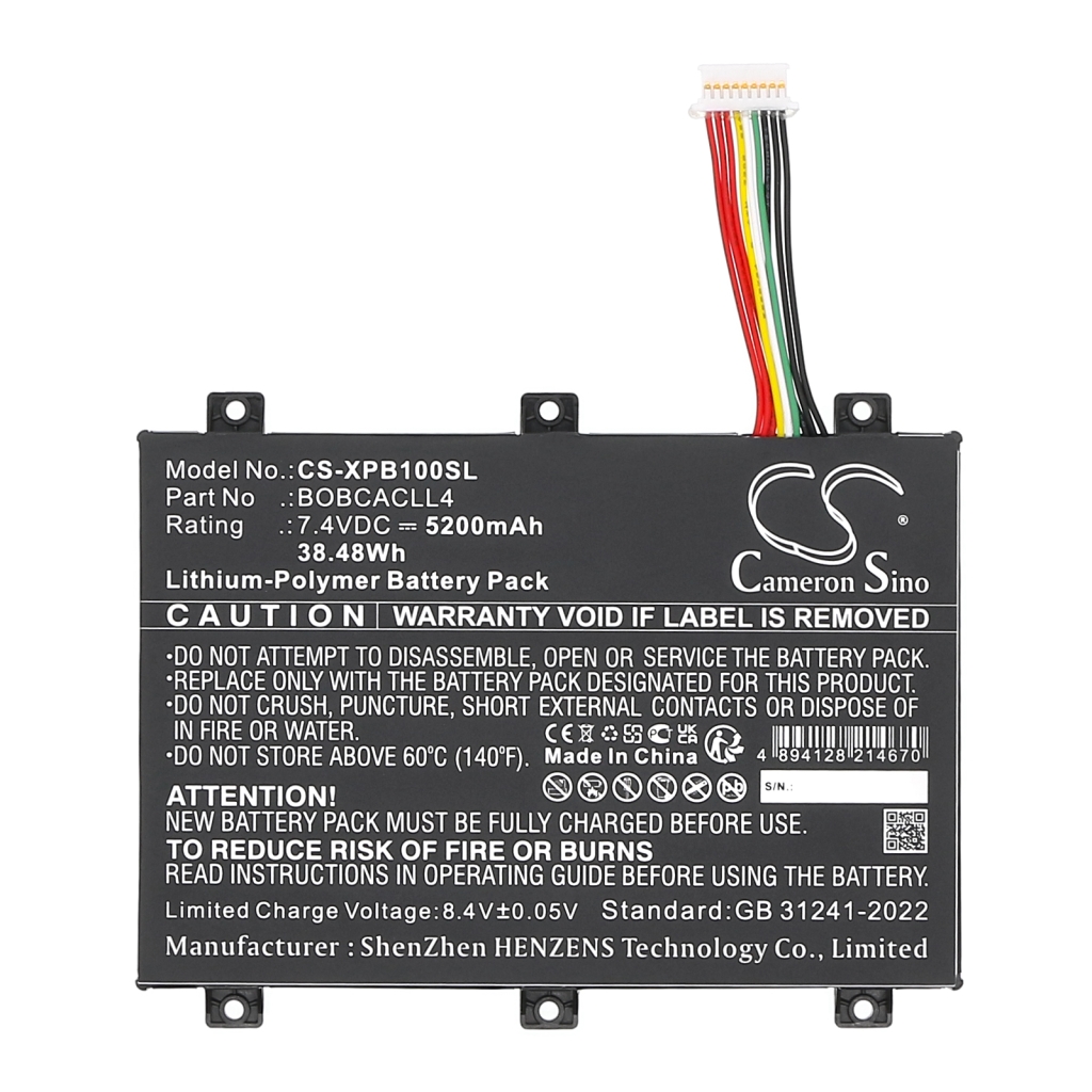 Compatibele batterijvervanging voor Xplore BOBCACLL4