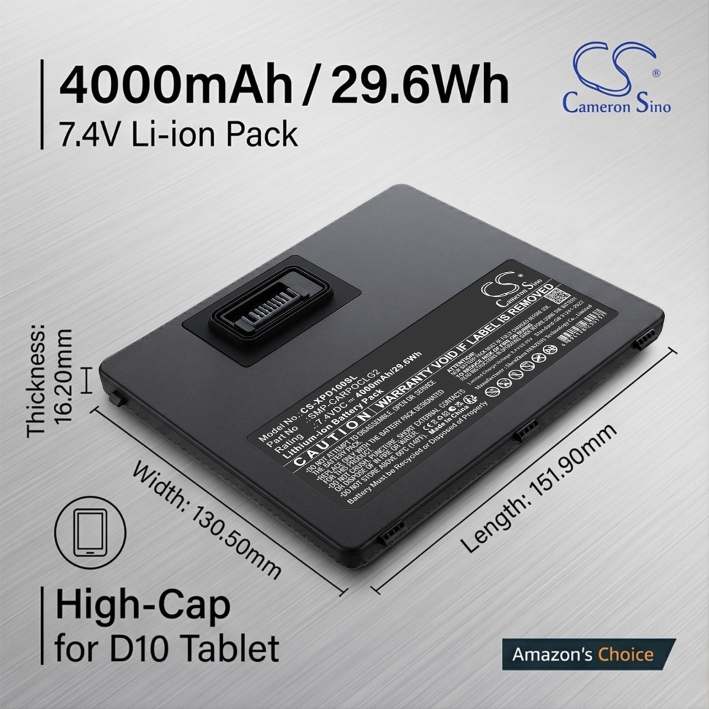 Battery compatible with Xplore CS-XPD100SL