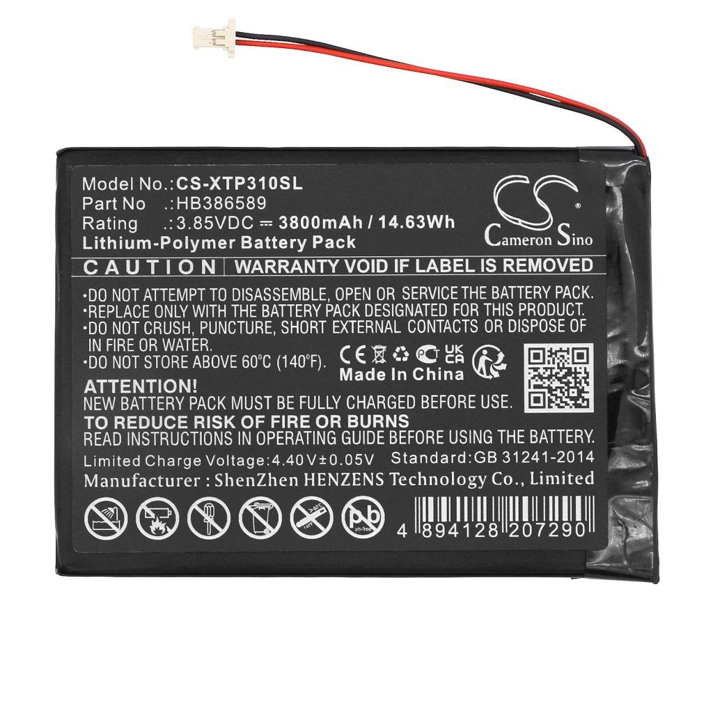 Batterij voor apparatuur Xtool CS-XTP310SL