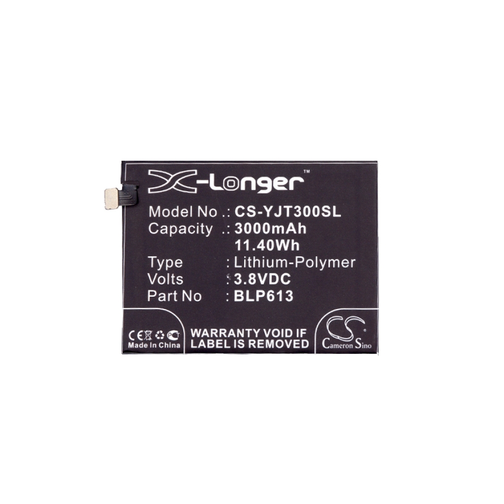Compatibele batterijvervanging voor Oneplus BLP613