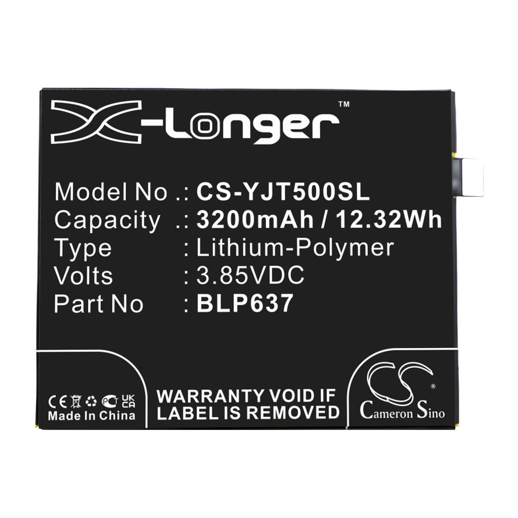 Compatibele batterijvervanging voor Oneplus BLP637