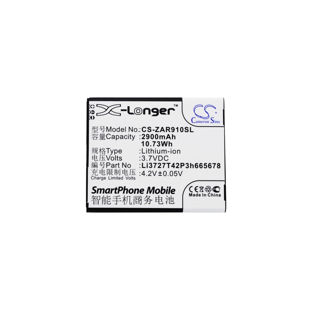Compatibele batterijvervanging voor ZTE LI3727T42P3H665678