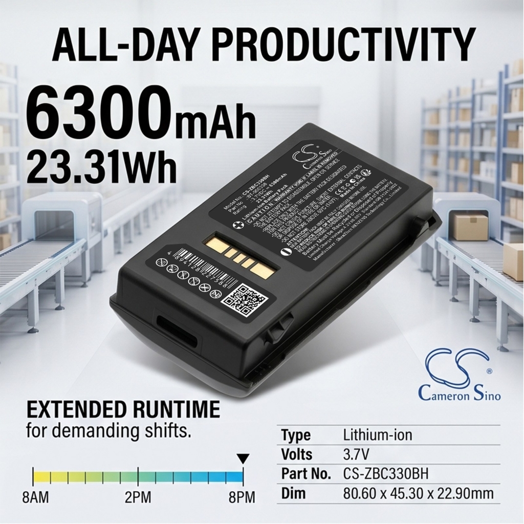 Battery compatible with Zebra CS-ZBC330BH