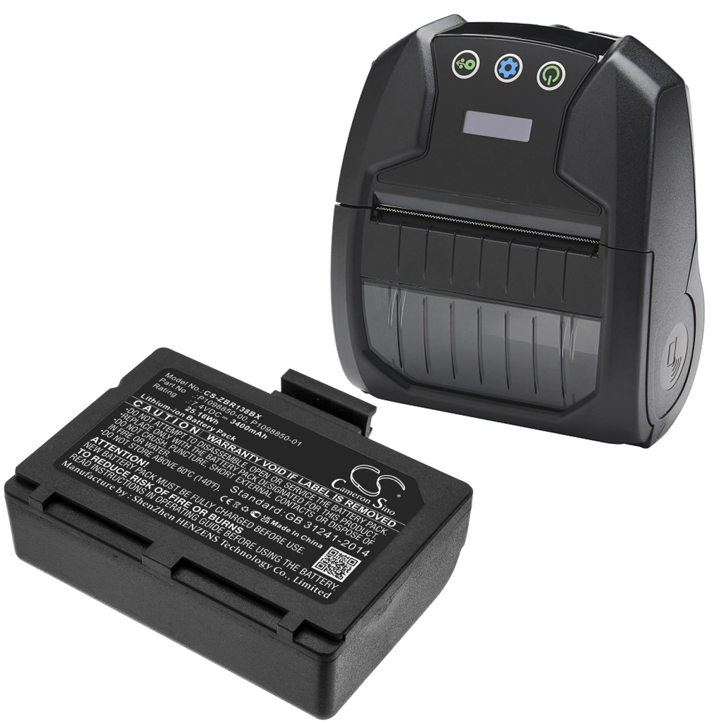 Printerbatterij Zebra ZR138