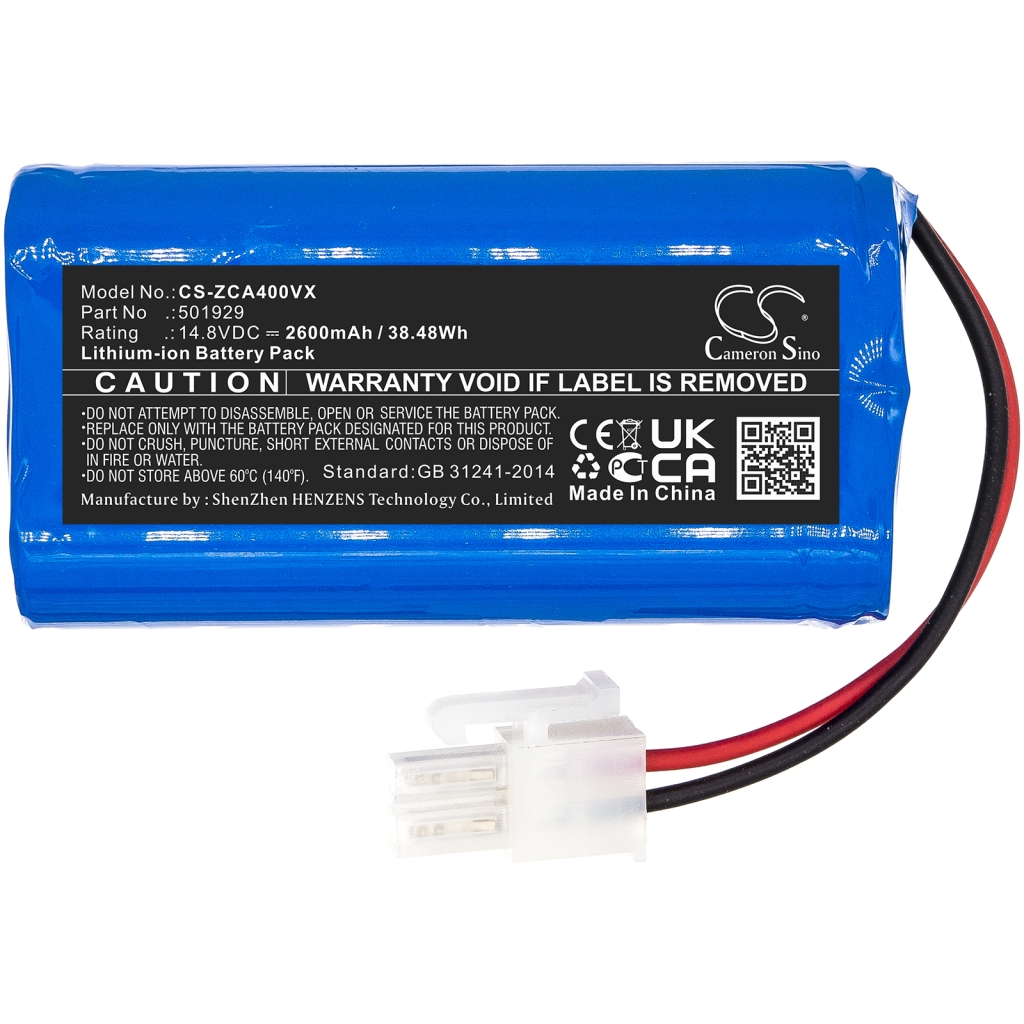 Batterijen voor stofzuigers Concept CS-ZCA400VX