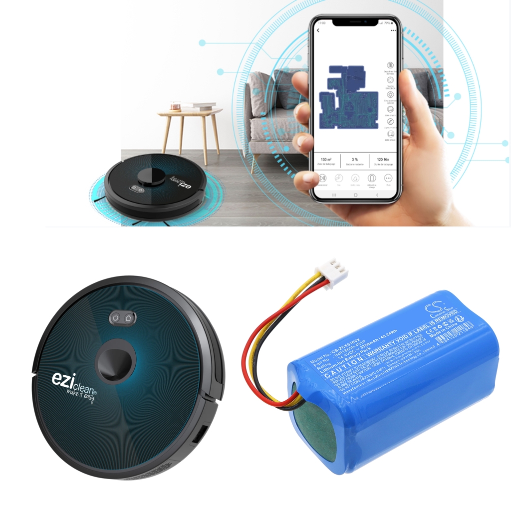 Batterijen voor stofzuigers Robojet CS-ZCX510VX