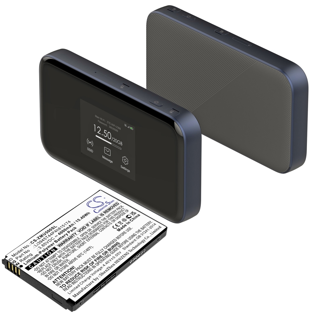 Compatibele batterijvervanging voor ZTE LI3945T44P4H815174