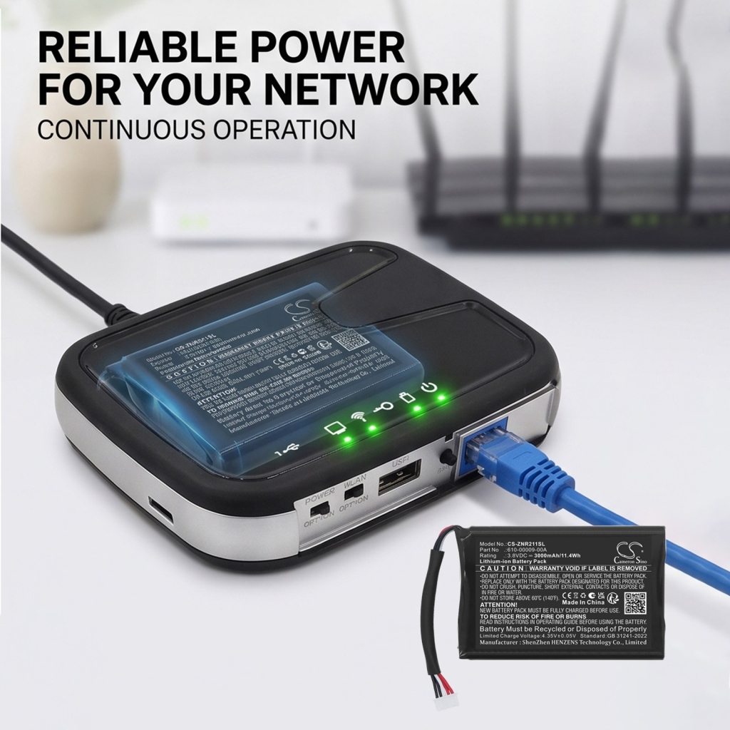 Batterijen compatibel met ZyXEL MWR211 MWR211 CS-ZNR211SL