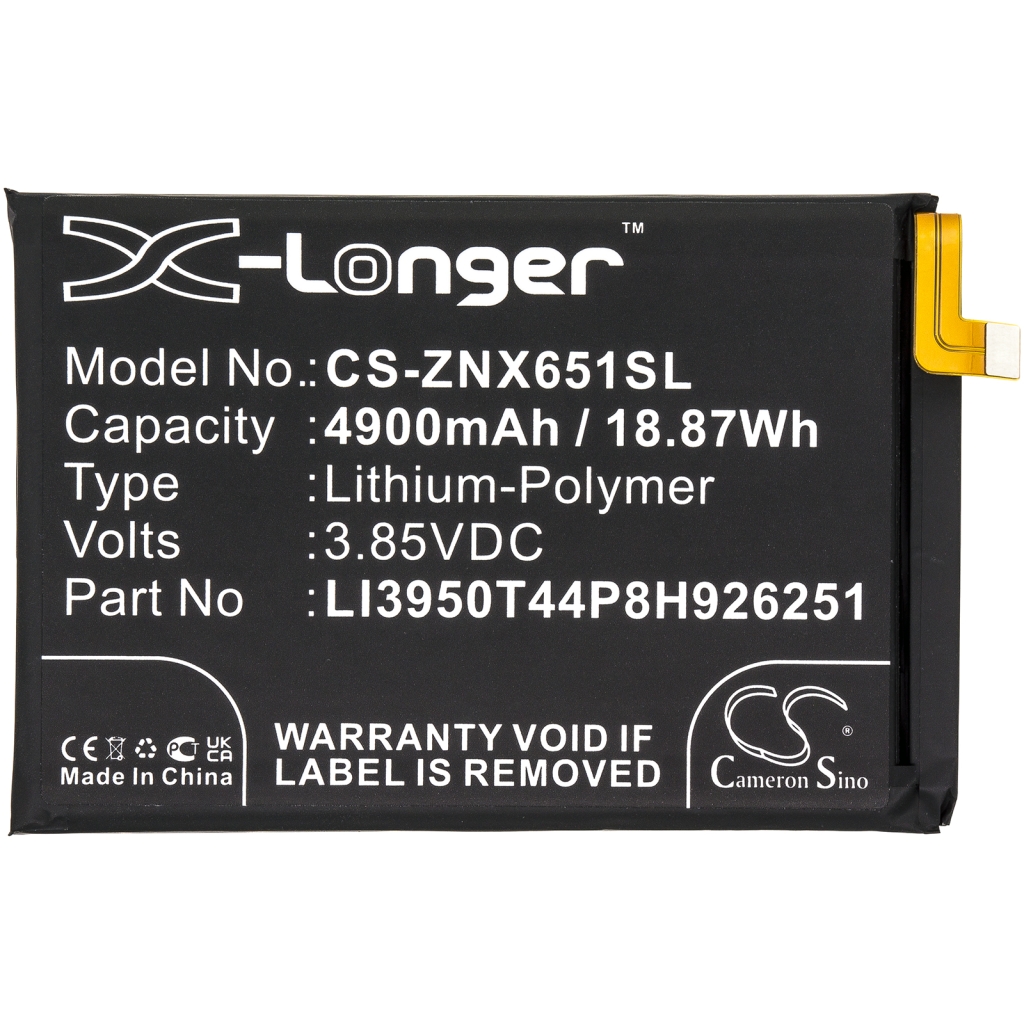 Compatibele batterijvervanging voor ZTE LI3950T44P8H926251
