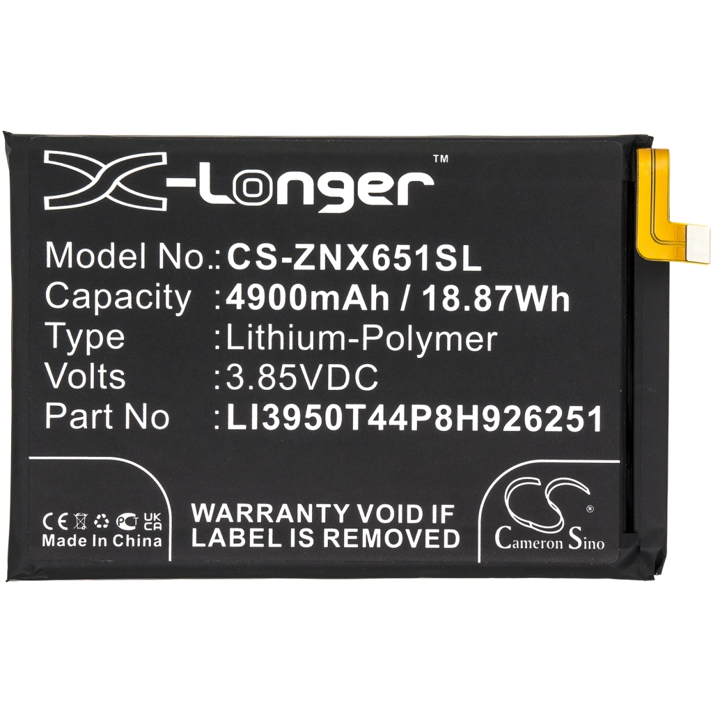 Batterijen Vervangt LI3950T44P8H926251