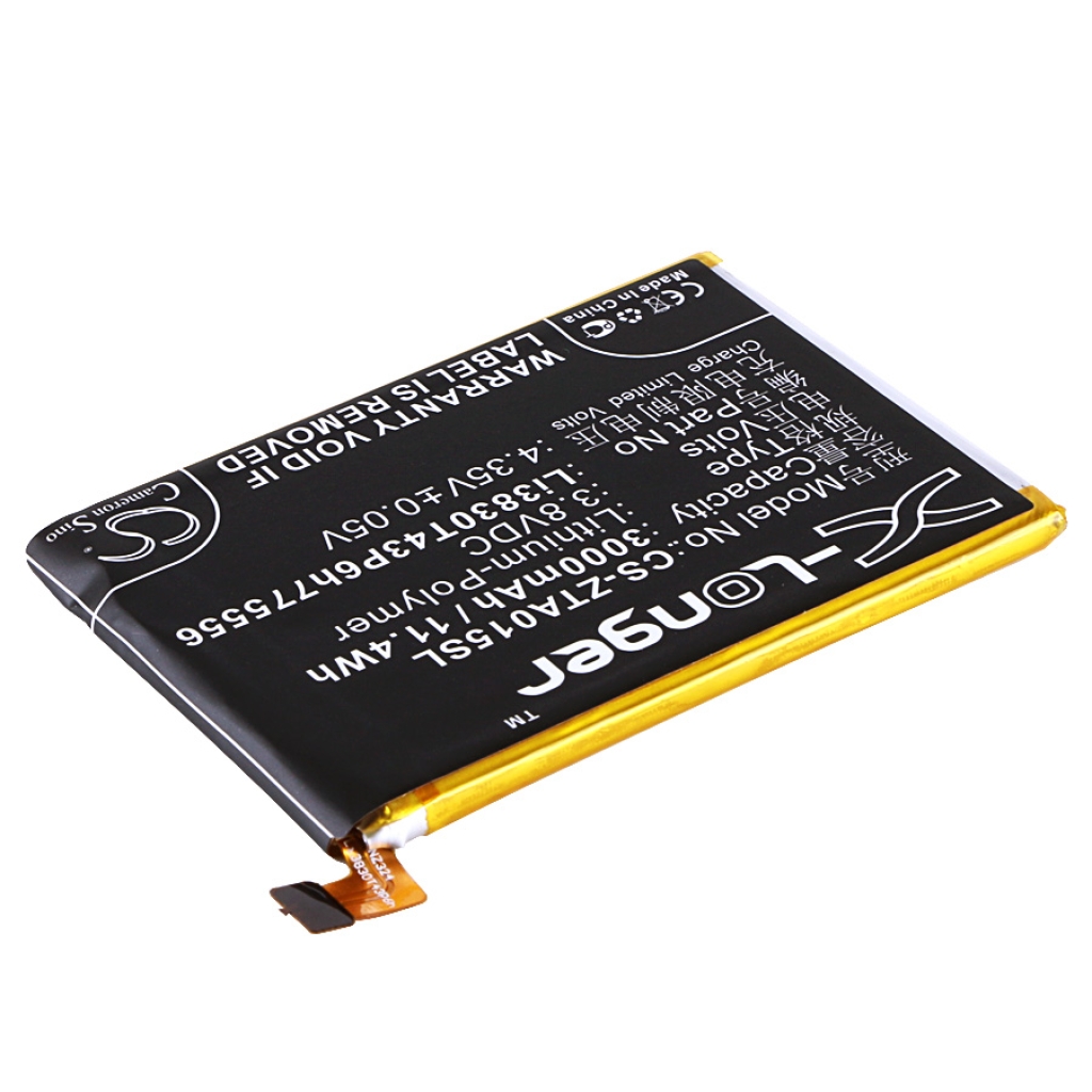 Compatibele batterijvervanging voor ZTE LI3830T43P6H775556