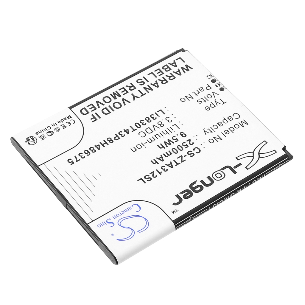Compatibele batterijvervanging voor ZTE LI3830T43P8H486375