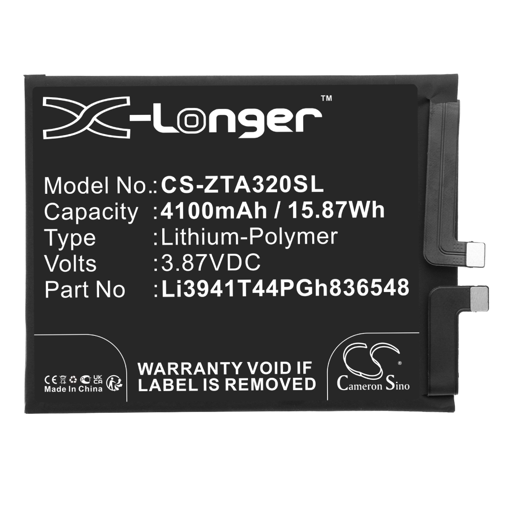 Compatibele batterijvervanging voor ZTE LI3941T44PGH836548