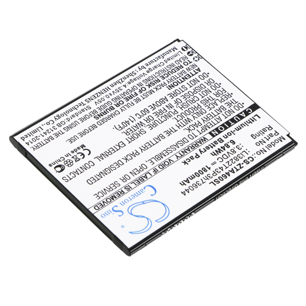 Compatibele batterijvervanging voor ZTE LI3822T43P3H736044