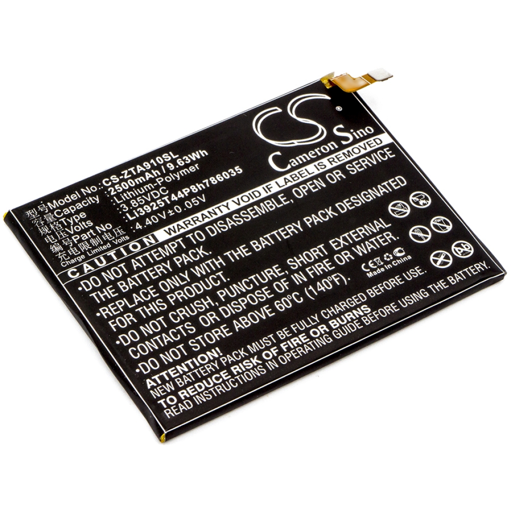 Compatible battery replacement for ZTE LI3925T44P8H786035