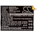 Compatibele batterijvervanging voor Orange LI3925T44P8H786035