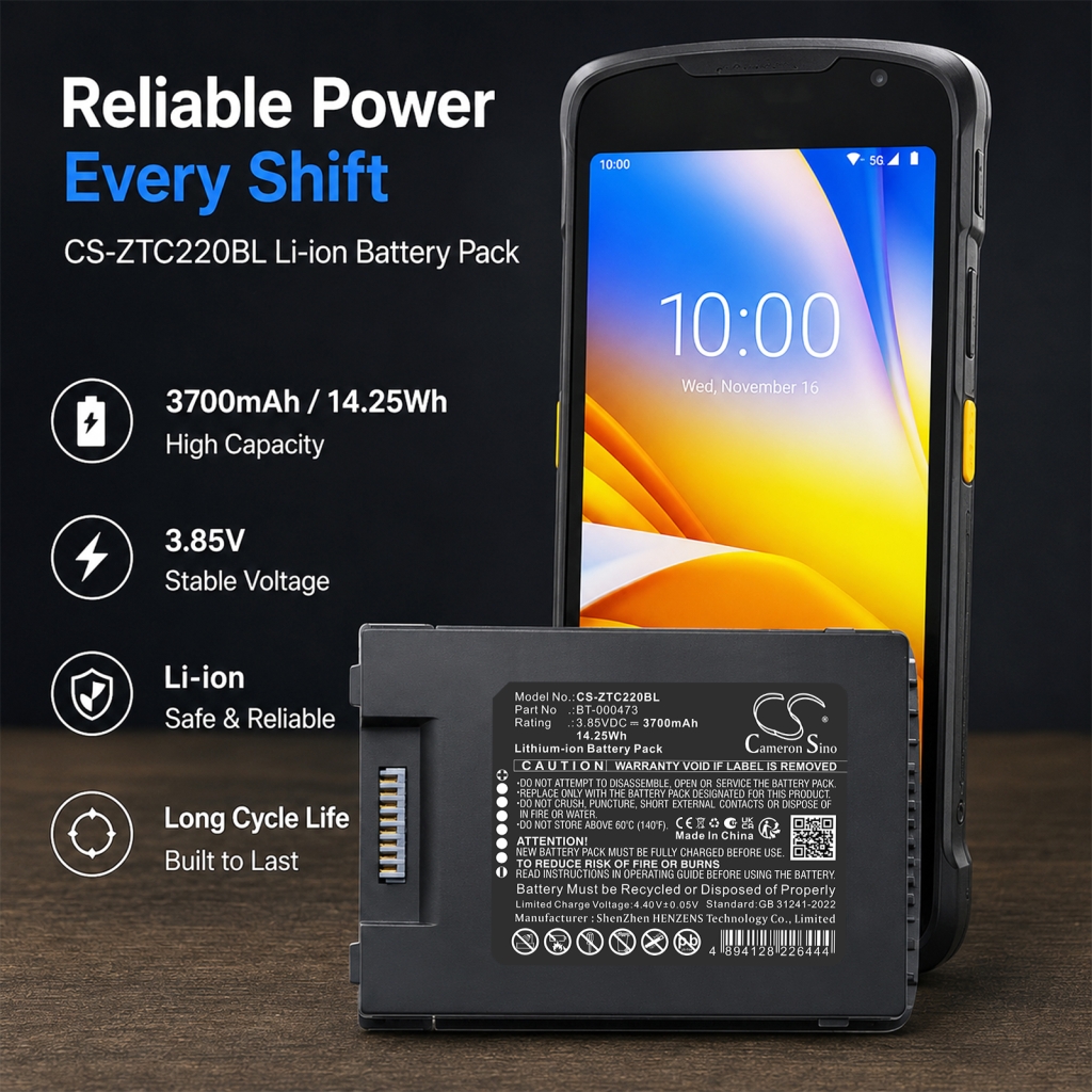 Battery compatible with BarCode, Scanner Battery