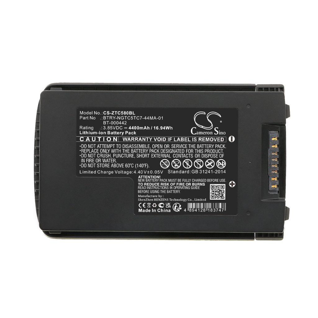 Batterijen Batterij barcode, scanner CS-ZTC580BL