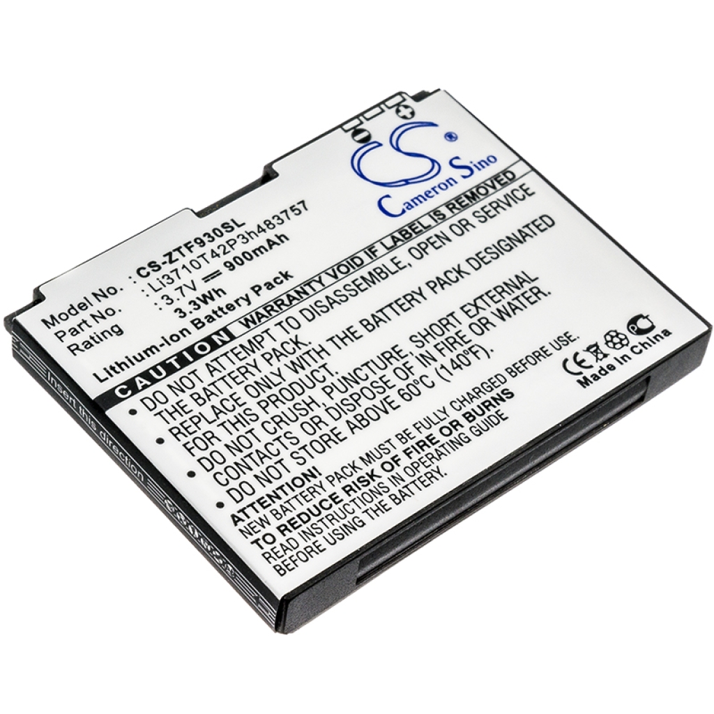 Compatibele batterijvervanging voor ZTE LI3710T42P3H483757