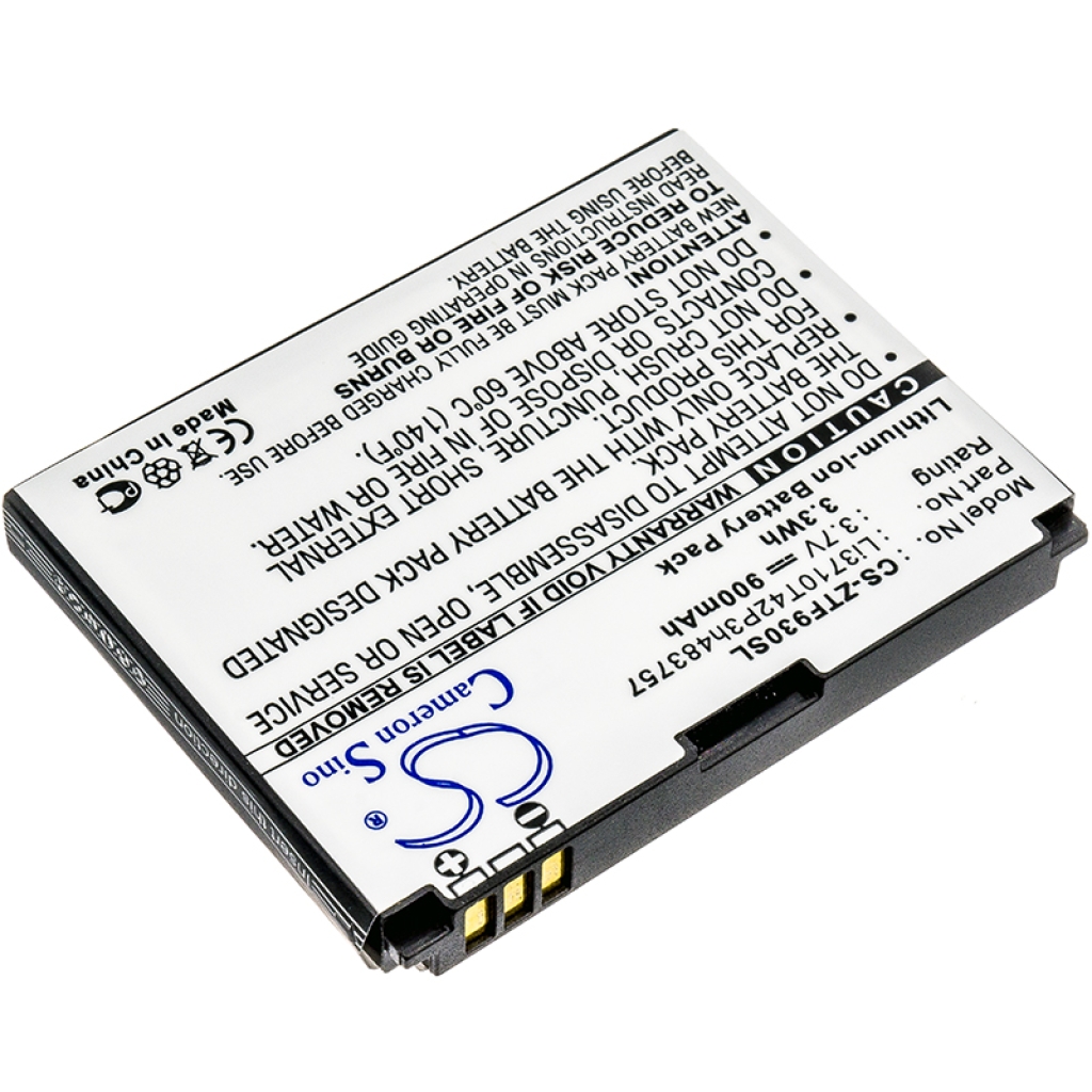 Compatibele batterijvervanging voor ZTE LI3710T42P3H483757