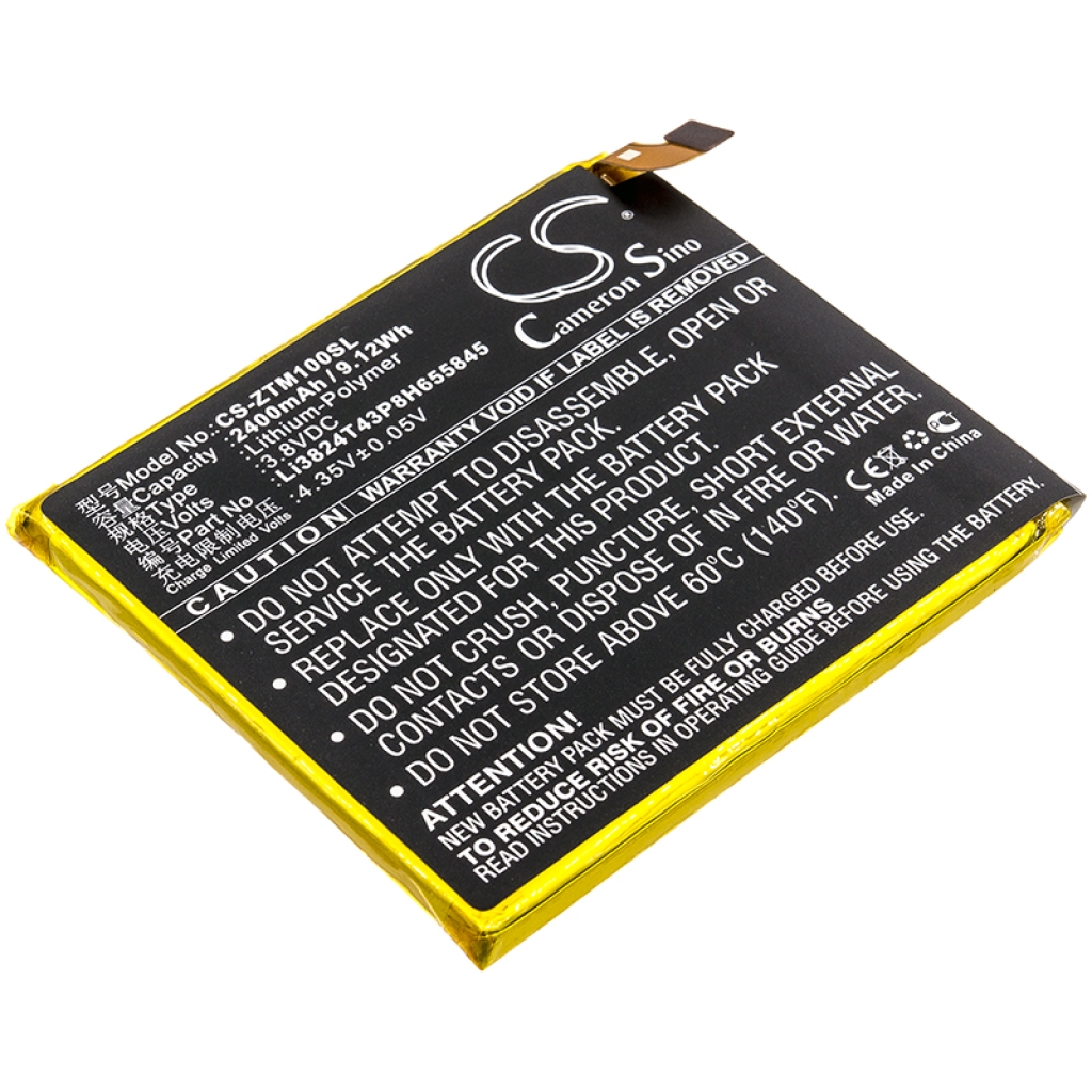 Compatibele batterijvervanging voor ZTE LI3824T43P8H655845