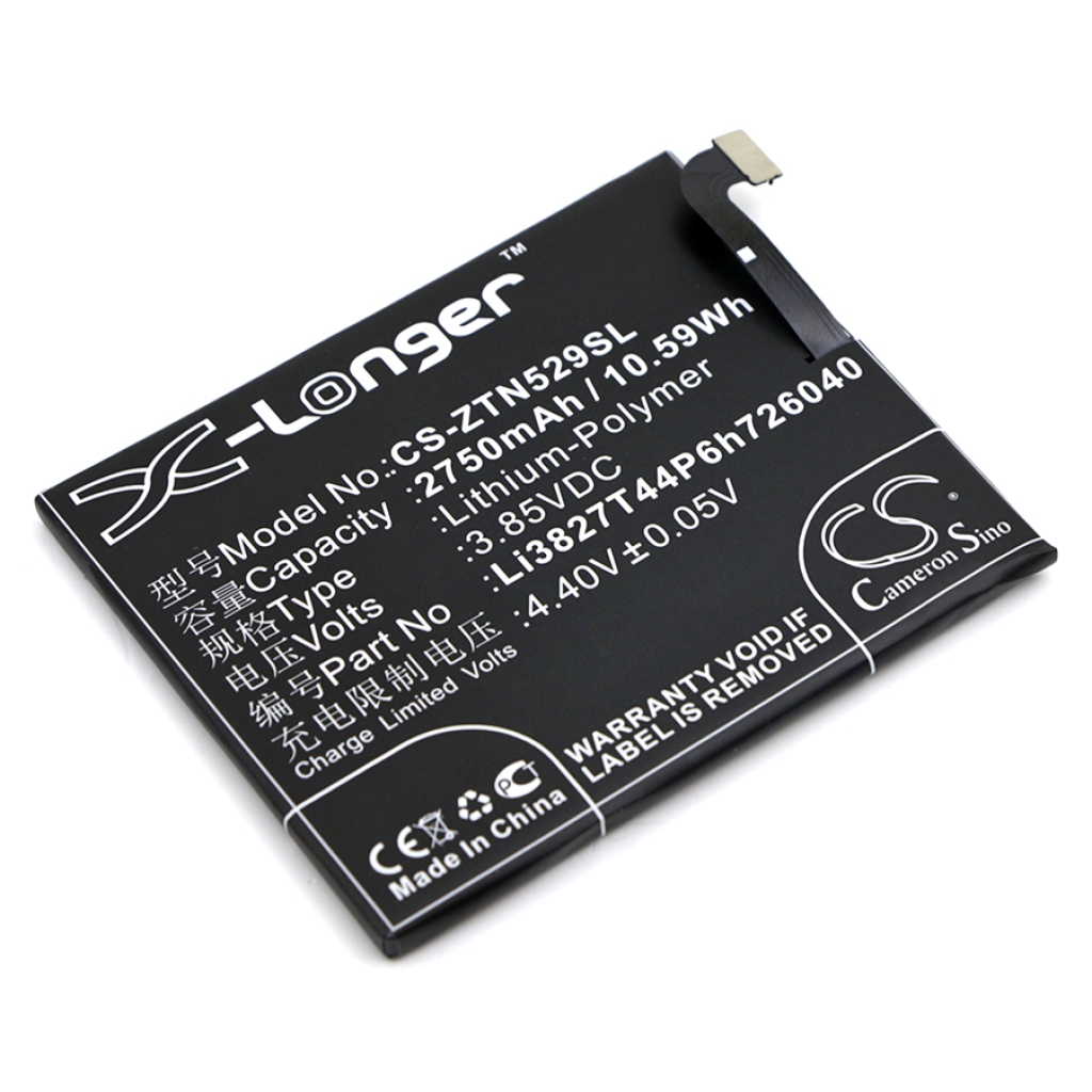 Compatibele batterijvervanging voor ZTE LI3827T44P6H726040