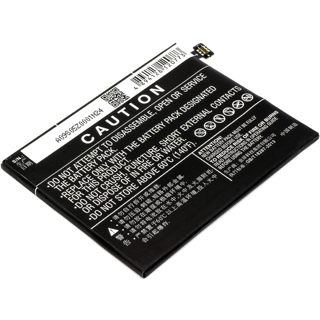 Compatibele batterijvervanging voor ZTE LI3829T44P6H806435