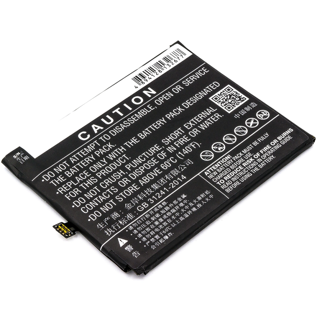 Compatibele batterijvervanging voor Nubia LI3950T44P6H856751